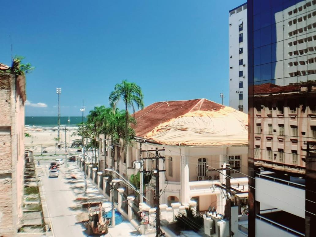 Apartamento Vento E Mar - 2 Quartos Com Sacada Na Quadra Da Praia Do Gonzaga Santos  Exterior photo