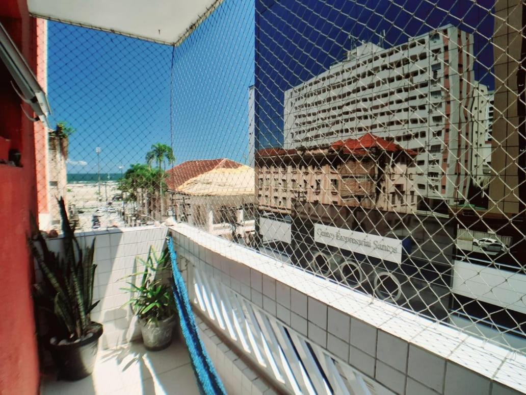 Apartamento Vento E Mar - 2 Quartos Com Sacada Na Quadra Da Praia Do Gonzaga Santos  Exterior photo